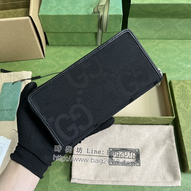 Gucci專櫃古馳最新款雙G長款錢包男士長夾 jh2315型號：699316